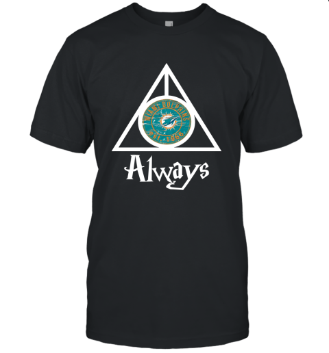 Always Love The Miami Dolphins x Harry Potter Mashup Unisex Jersey Tee