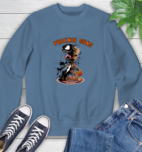 NBA Phoenix Suns Basketball Venom Groot Guardians Of The Galaxy Sweatshirt 7