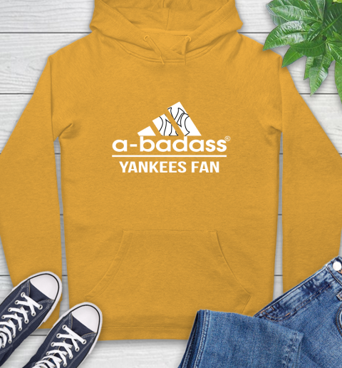 MLB A Badass New York Yankees Fan Adidas Baseball Sports Hoodie 2