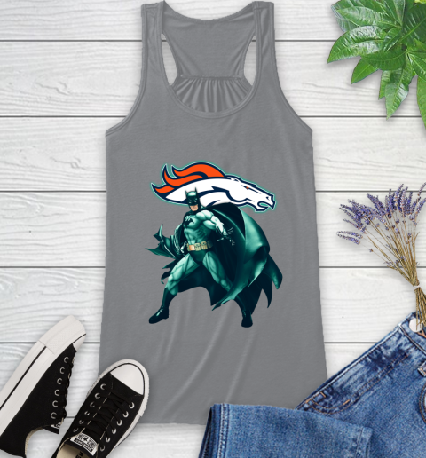 NFL Batman Football Sports Denver Broncos Racerback Tank 5
