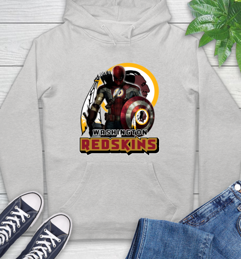 NFL Captain America Thor Spider Man Hawkeye Avengers Endgame Football Washington Redskins Hoodie