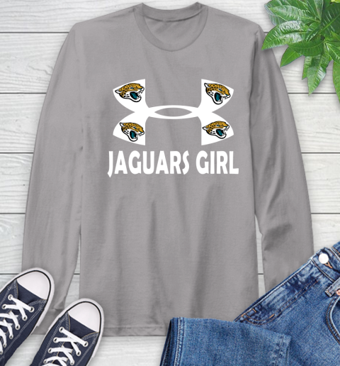 NFL Jacksonville Jaguars Girl Under Armour Football Sports Long Sleeve T-Shirt 6