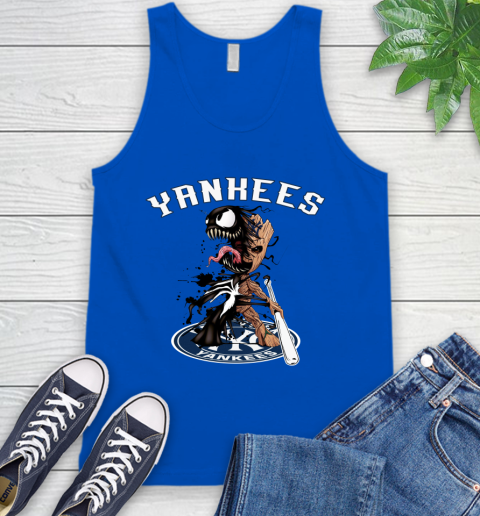 MLB New York Yankees Baseball Venom Groot Guardians Of The Galaxy Tank Top 5