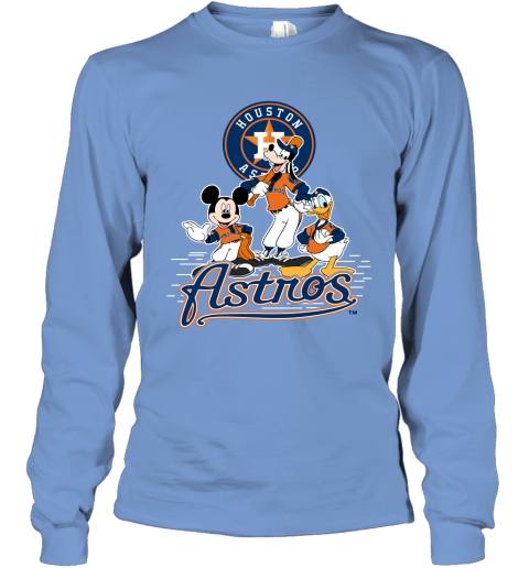 Houston Astros Mickey Mouse Donald Duck Goofy Baseball Shirt