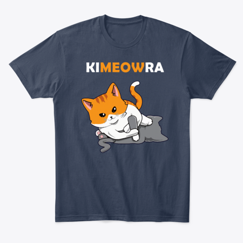 bkv6 jiu jitsu kimura kimeowra cats classic t shirt 2 front navy