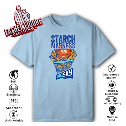 8mr0 starch madness big sky conference 2025 classic t shirt 2 front light blue