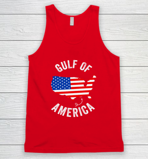 Gulf of USA America Funny Gulf of Mexico USA Flag Map July 4th Tank Top 4