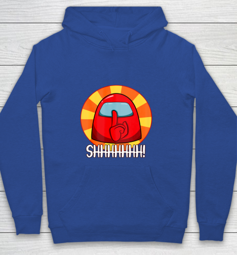 Among Us Game Shirt Cool Among Us shirt Crewmate or Impostor SHHHHHH Youth Hoodie 6