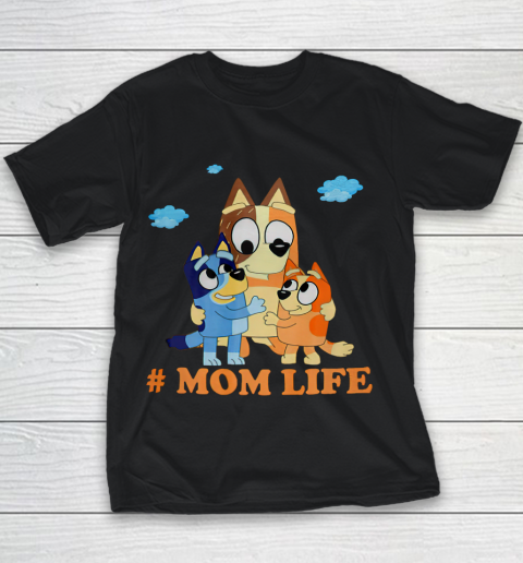 I Love Mom Blueys Love Parents Day #Momlife Youth T-Shirt