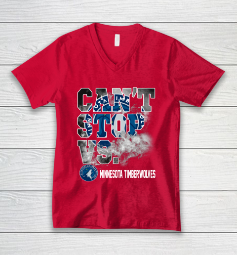 NBA Minnesota Timberwolves Basketball Can't Stop Vs V-Neck T-Shirt 6