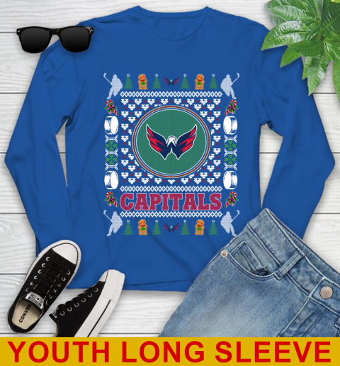 Washington Capitals Merry Christmas NHL Hockey Loyal Fan Youth Long Sleeve 10