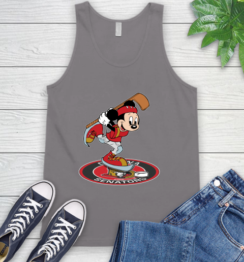 NHL Hockey Ottawa Senator Cheerful Mickey Disney Shirt Tank Top 7