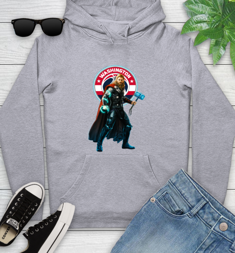 NBA Thor Avengers Endgame Basketball Washington Wizards Youth Hoodie 6