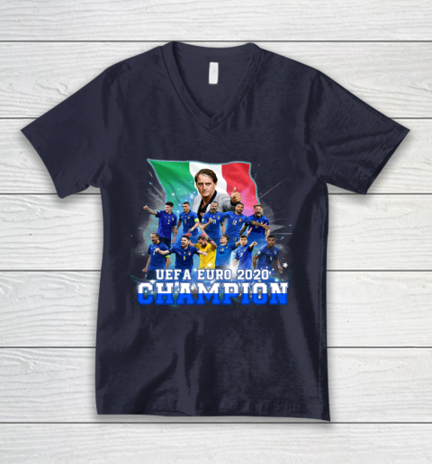 Italy European Champions 2020 Team V-Neck T-Shirt 2