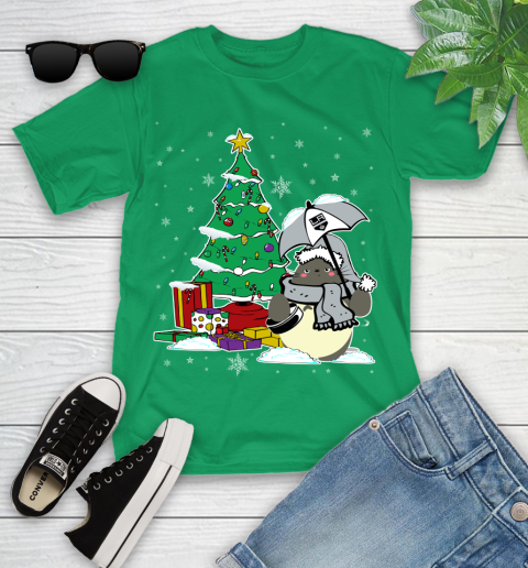 Los Angeles Kings NHL Hockey Cute Tonari No Totoro Christmas Sports Youth T-Shirt 8