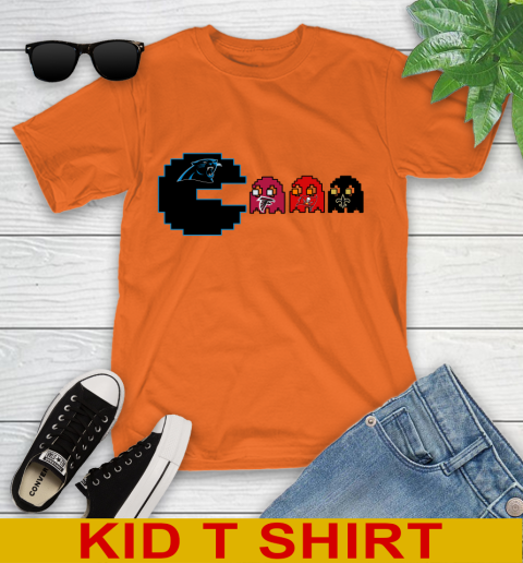 Carolina Panthers NFL Football Pac Man Champion Youth T-Shirt 7