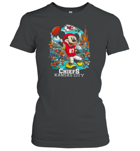 NFL Kansas City Chiefs Mickey Mouse 2024 Women's T-Shirt