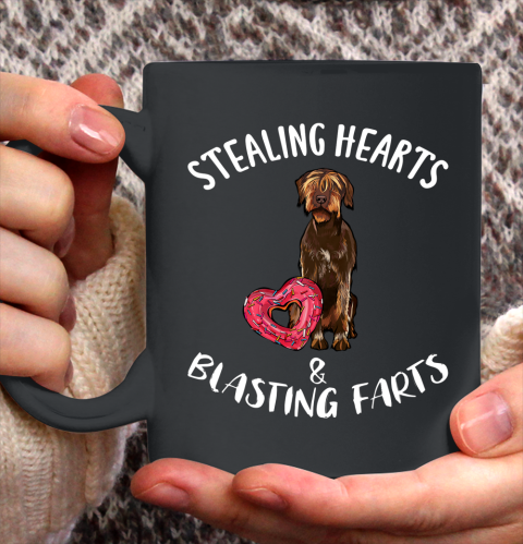 Stealing Hearts Blasting Farts Wirehaired Pointing Griffon Ceramic Mug 11oz