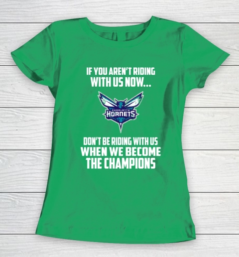 NBA Charlotte Hornets Basketball We Become The Champions Women's T-Shirt 5