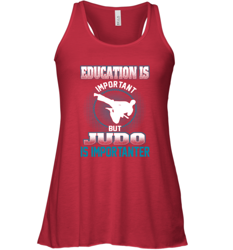 Education Is Important But Judo Is Importanter Racerback Tank 3