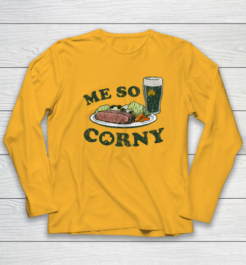 Me So Corny Beer Corned Beef And Cabbage St Patrick's Day Long Sleeve T-Shirt 2