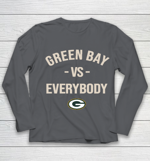 Green Bay Packers Vs Everybody Youth Long Sleeve 6
