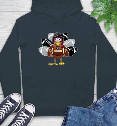 Oakland Raiders Turkey Thanksgiving Day Hoodie 7