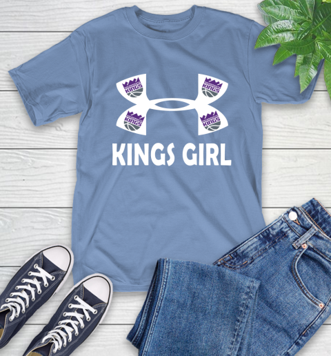 NBA Sacramento Kings Girl Under Armour Basketball Sports T-Shirt 12