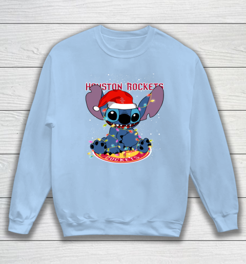 Houston Rockets NBA noel stitch Basketball Christmas Sweatshirt 4