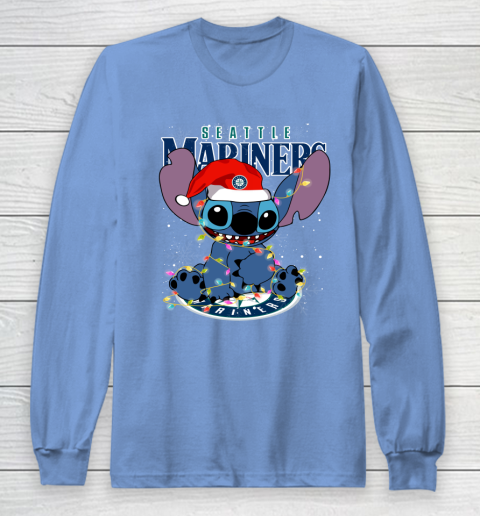 Seattle Mariners MLB noel stitch Baseball Christmas Long Sleeve T-Shirt 8