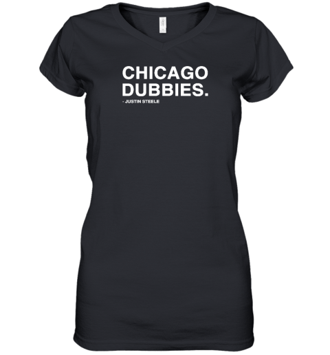 Obvious Shirts Chicago Dubbies Justin Steele Women's V