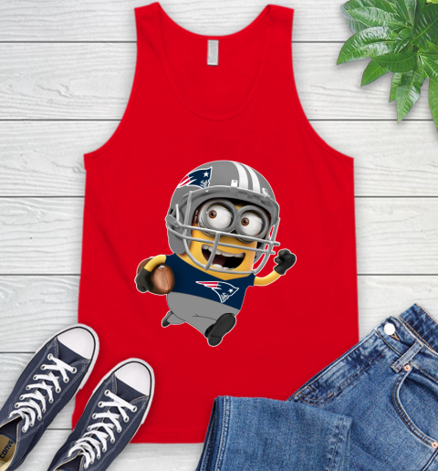 NFL New England Patriots Minions Disney Football Sports Tank Top 6