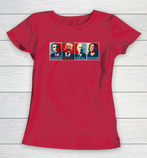 Hope Hate Heal Grow Women's T-Shirt 7
