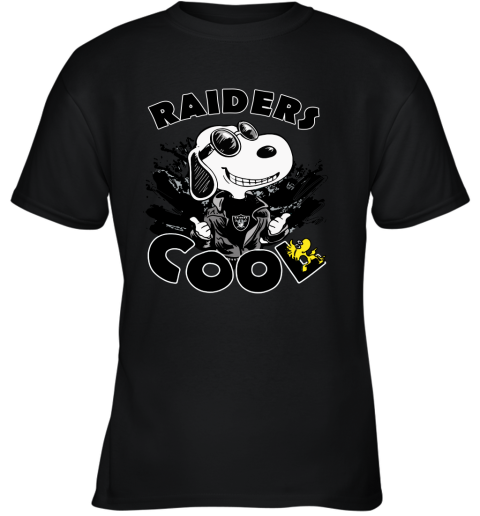 Oakland Raiders Snoopy Joe Cool We're Awesome Youth T-Shirt