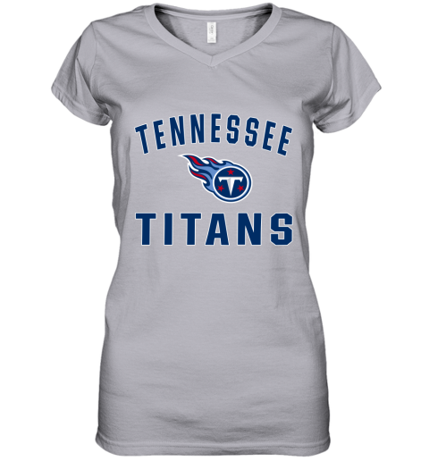 Tennessee Titans NFL Pro Line by Fanatics Branded Light Blue Victory Women's V-Neck T-Shirt