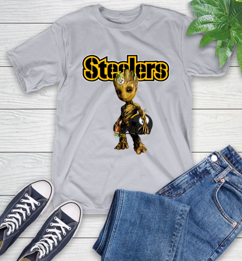 Pittsburgh Steelers NFL Football Groot Marvel Guardians Of The Galaxy T-Shirt 6