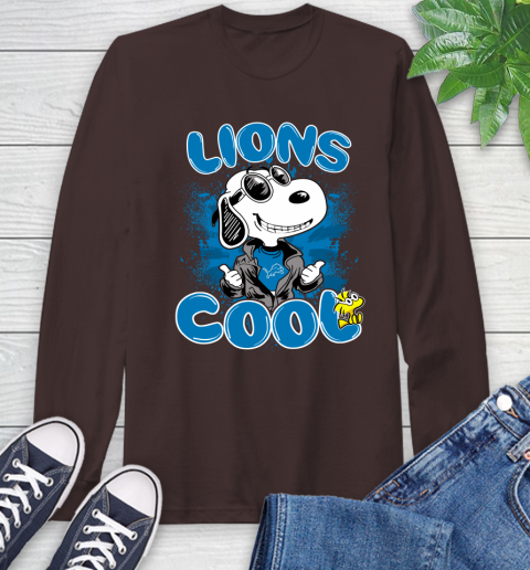 NFL Football Detroit Lions Cool Snoopy Shirt Long Sleeve T-Shirt 8
