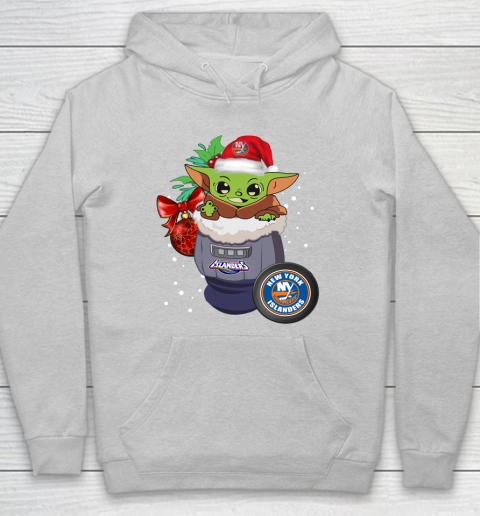 New York Islanders Christmas Baby Yoda Star Wars Funny Happy NHL Hoodie 6