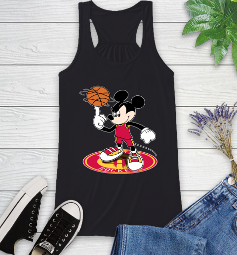 NBA Basketball Houston Rockets Cheerful Mickey Disney Shirt Racerback Tank