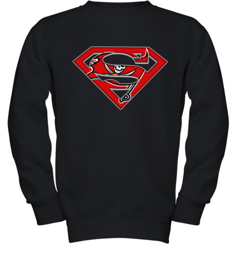 We Are Undefeatable The Tampa Bay Buccaneers x Superman NFL Youth Sweatshirt