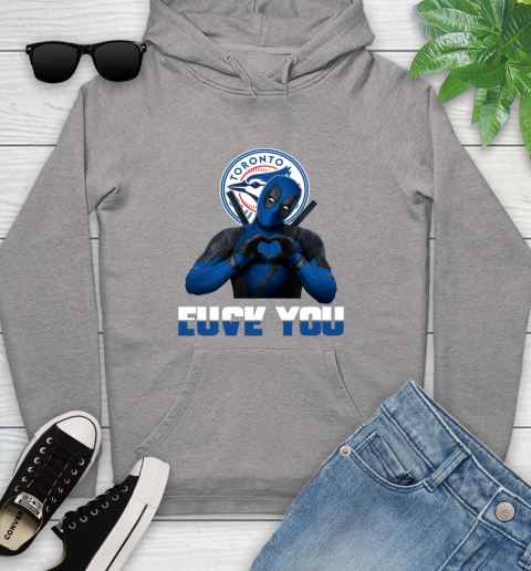 MLB Toronto Blue Jays Deadpool Love You Fuck You Baseball Sports Youth Hoodie 6