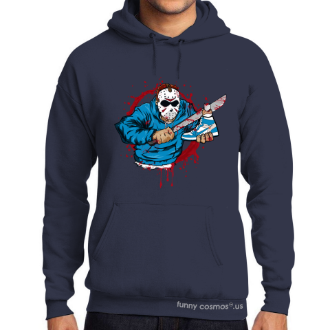 Air Jordan 1 Off White UNC Matching Sneaker Shirt Jason Voorhees Sail White And Blue Sneaker Shirt