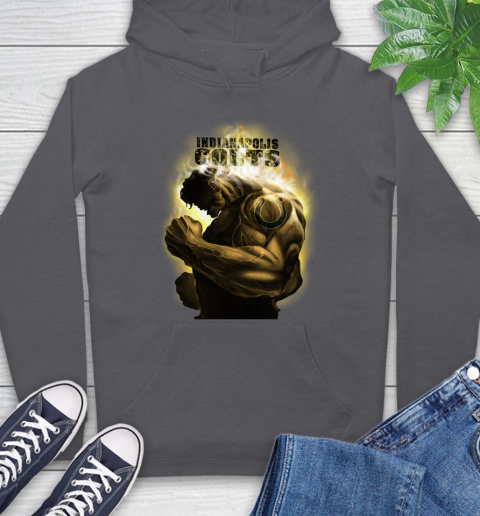 Indianapolis Colts NFL Football Hulk Marvel Avengers Sports Hoodie 7