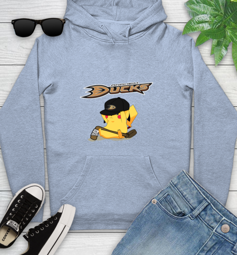 NHL Pikachu Hockey Sports Anaheim Ducks Youth Hoodie 10