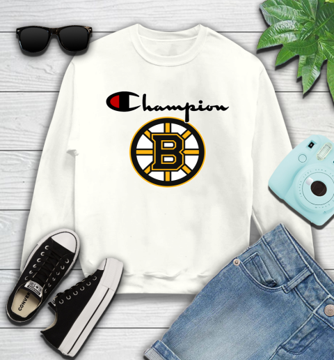 NHL Hockey Boston Bruins Champion Shirt Youth Sweatshirt