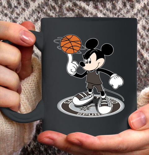 NBA Basketball San Antonio Spurs Cheerful Mickey Disney Shirt Ceramic Mug 15oz