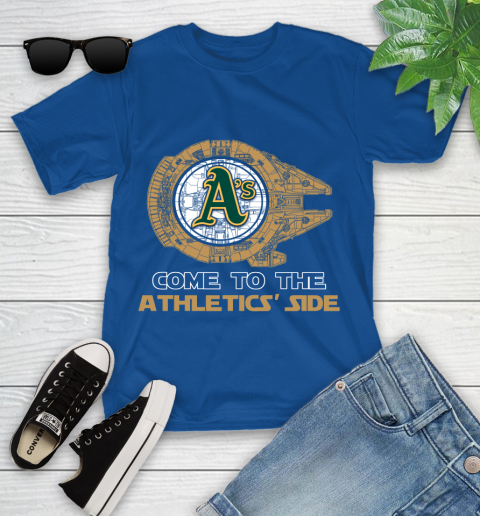 MLB Come To The Oakland Athletics Side Star Wars Baseball Sports Youth T-Shirt 12