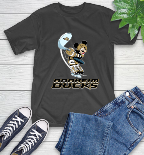 NHL Hockey Anaheim Ducks Cheerful Mickey Mouse Shirt T-Shirt
