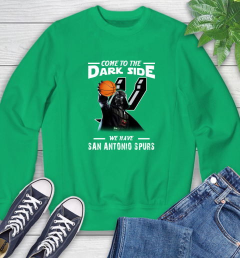 NBA Come To The Dark Side We Have San Antonio Spurs Star Wars Darth Vader Basketball Sweatshirt 7