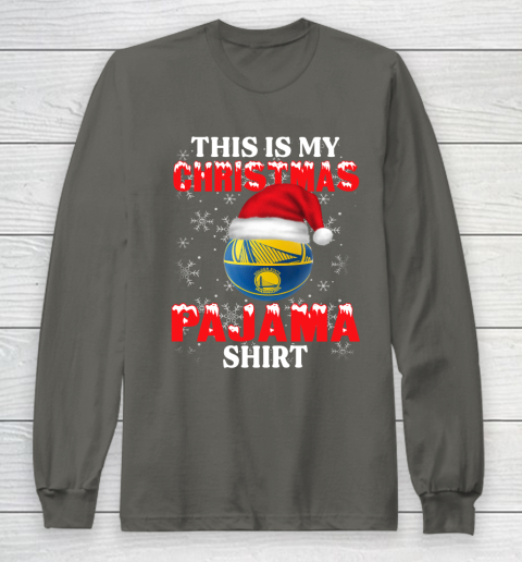 Golden State Warriors This Is My Christmas Pajama Shirt NBA Long Sleeve T-Shirt 5